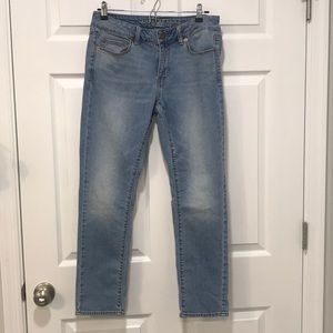 American Eagle Skinny Jeans Light Wash 8 short